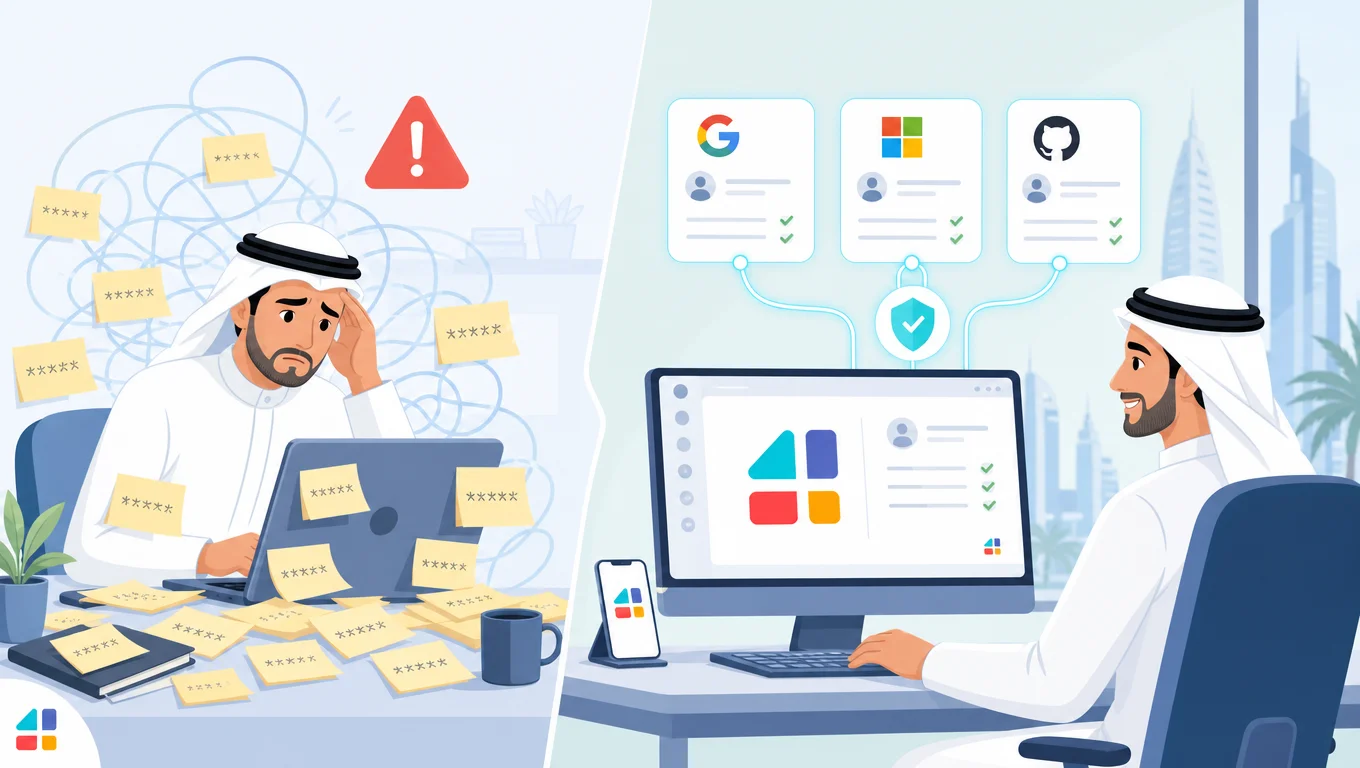 مقارنة بين فوضى كلمات المرور وتحديث تسجيل الدخول في فورجوالي عبر Passkey والدخول الموحد