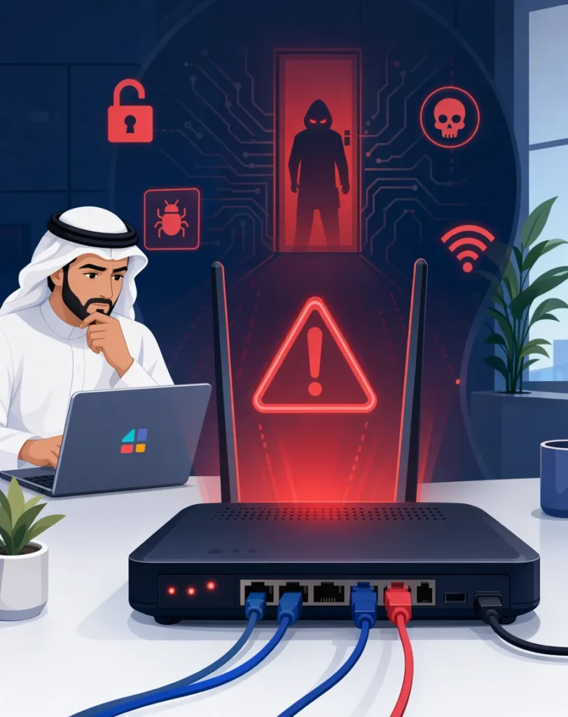 مسؤول تقنية خليجي يفحص راوتر D-Link DIR-605L مع تحذير اختراق وتهديدات سيبرانية