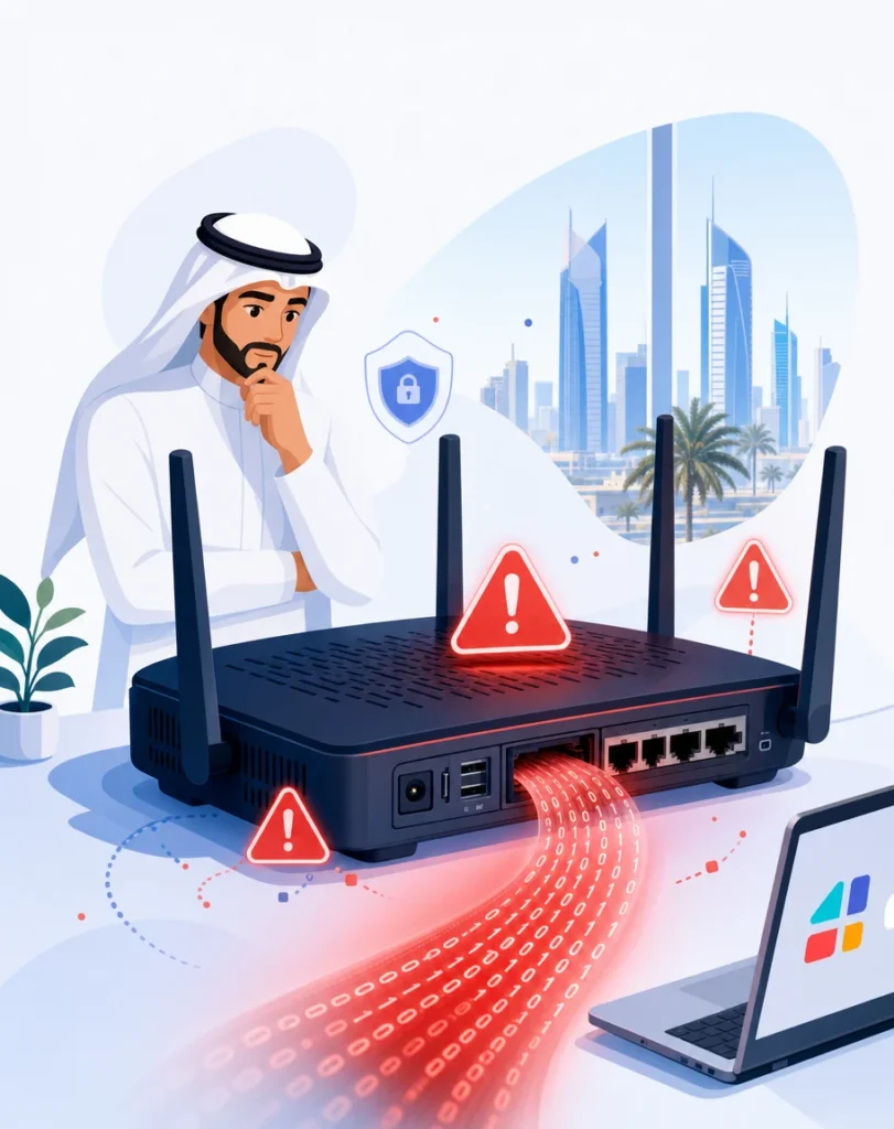 مسؤول تقنية سعودي يراقب راوتر D-Link DIR-456U مع تحذيرات ثغرة Telnet وتسرب بيانات
