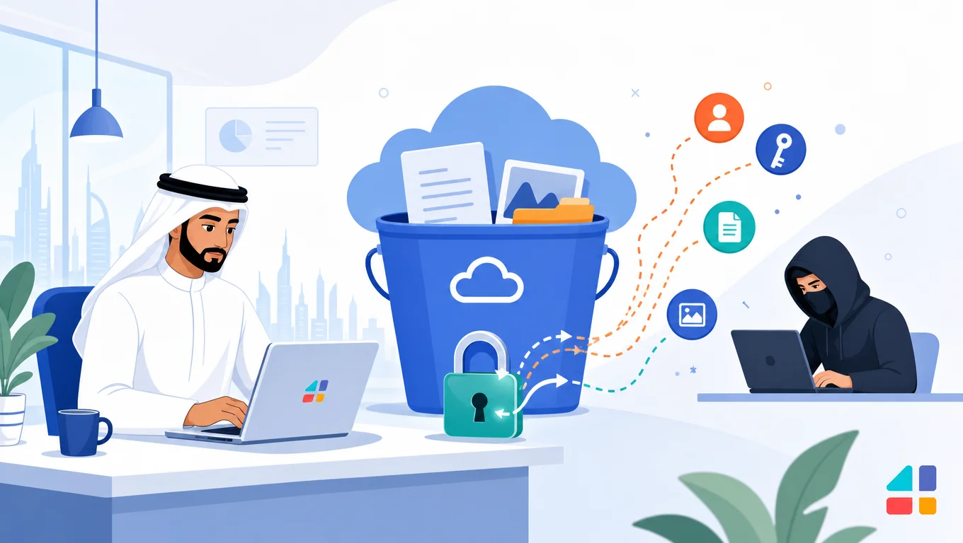 رسم يوضح مسؤول تقنية سعودي وهجوم سيبراني على بيانات سحابية في Apache Polaris