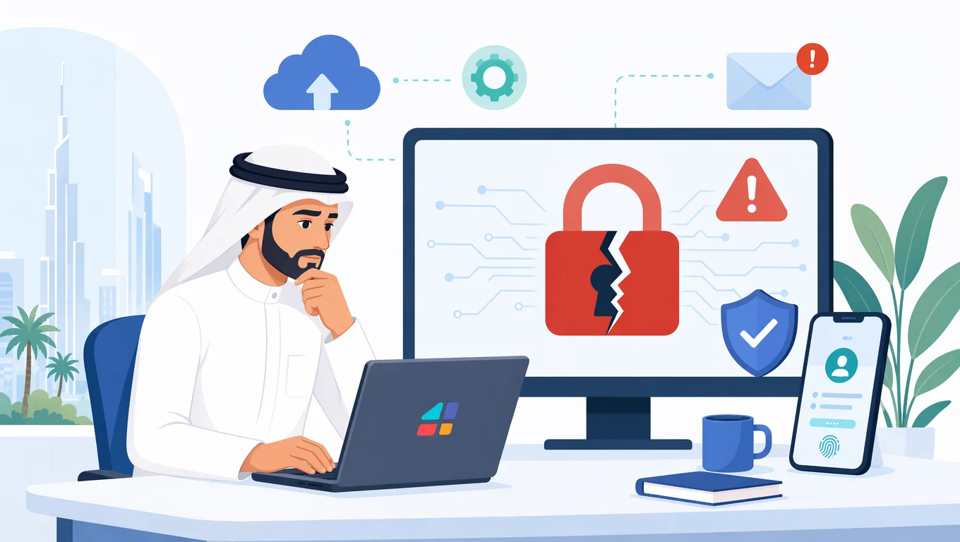 رسم يوضح ثغرة MoreConvert Pro في ووردبريس مع قفل مكسور وتنبيهات أمنية