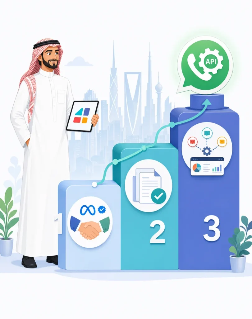 رجل أعمال سعودي يشرح خطوات الحصول على WhatsApp Business API لتفعيله في الشركات