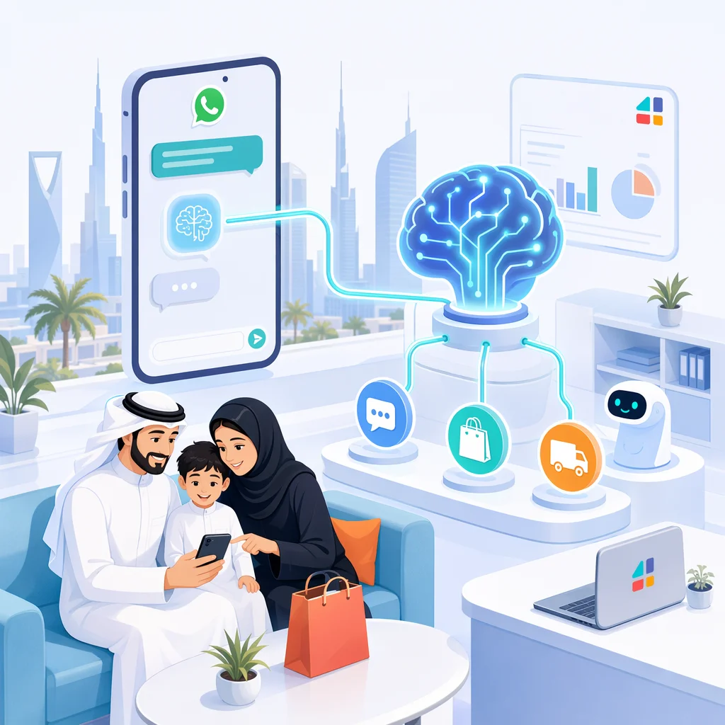 عائلة سعودية تستخدم روبوت دردشة ذكي على واتساب للتسوق الإلكتروني