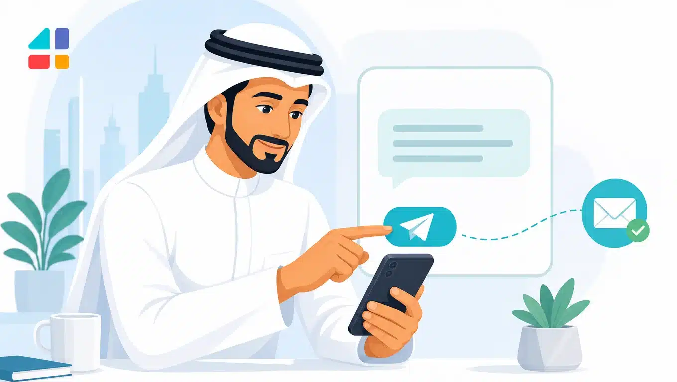 رجل خليجي يستخدم هاتفه لإرسال رسائل عبر ووردبريس 7.0 الجديد